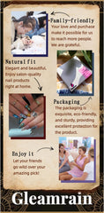 Gleamrain spring-ready pink nails with soft base color