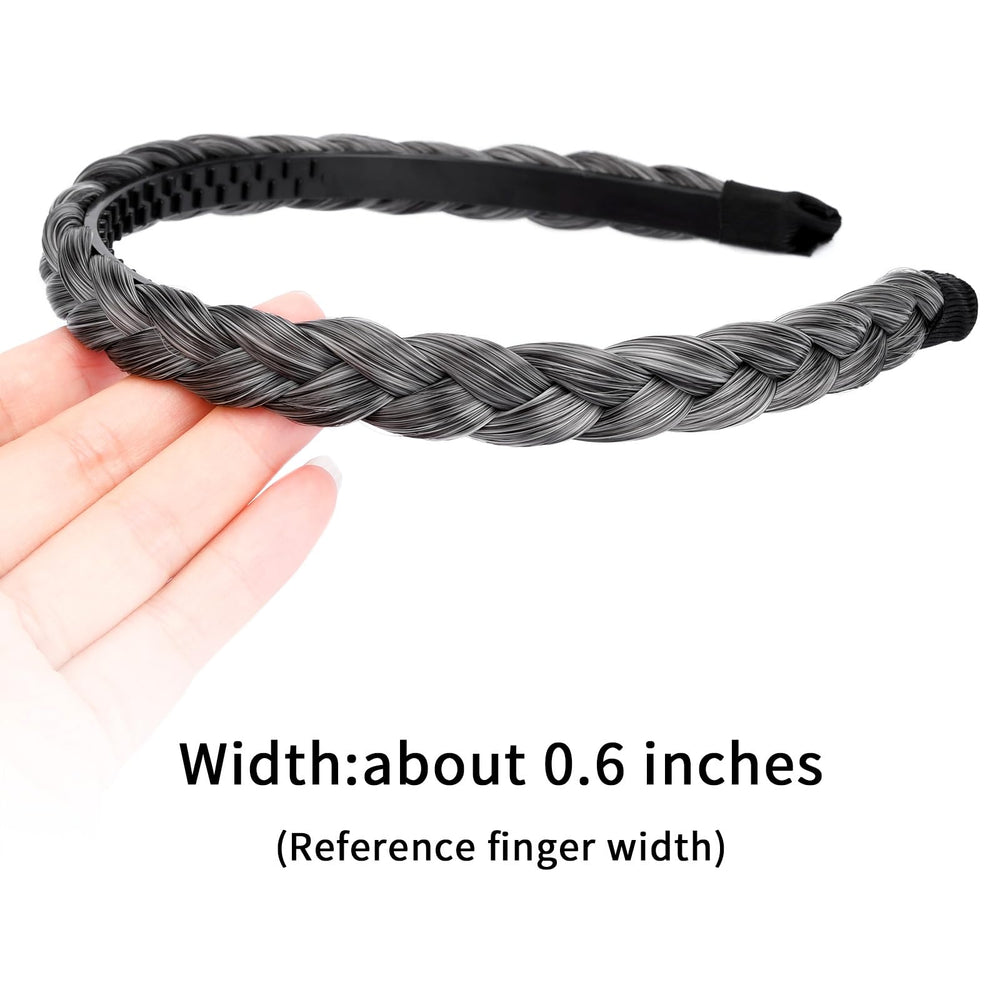Gledola headband-closeup-fiber-texture highlights heat-resisting synthetic fibers.