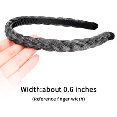Gledola headband-closeup-fiber-texture highlights heat-resisting synthetic fibers.