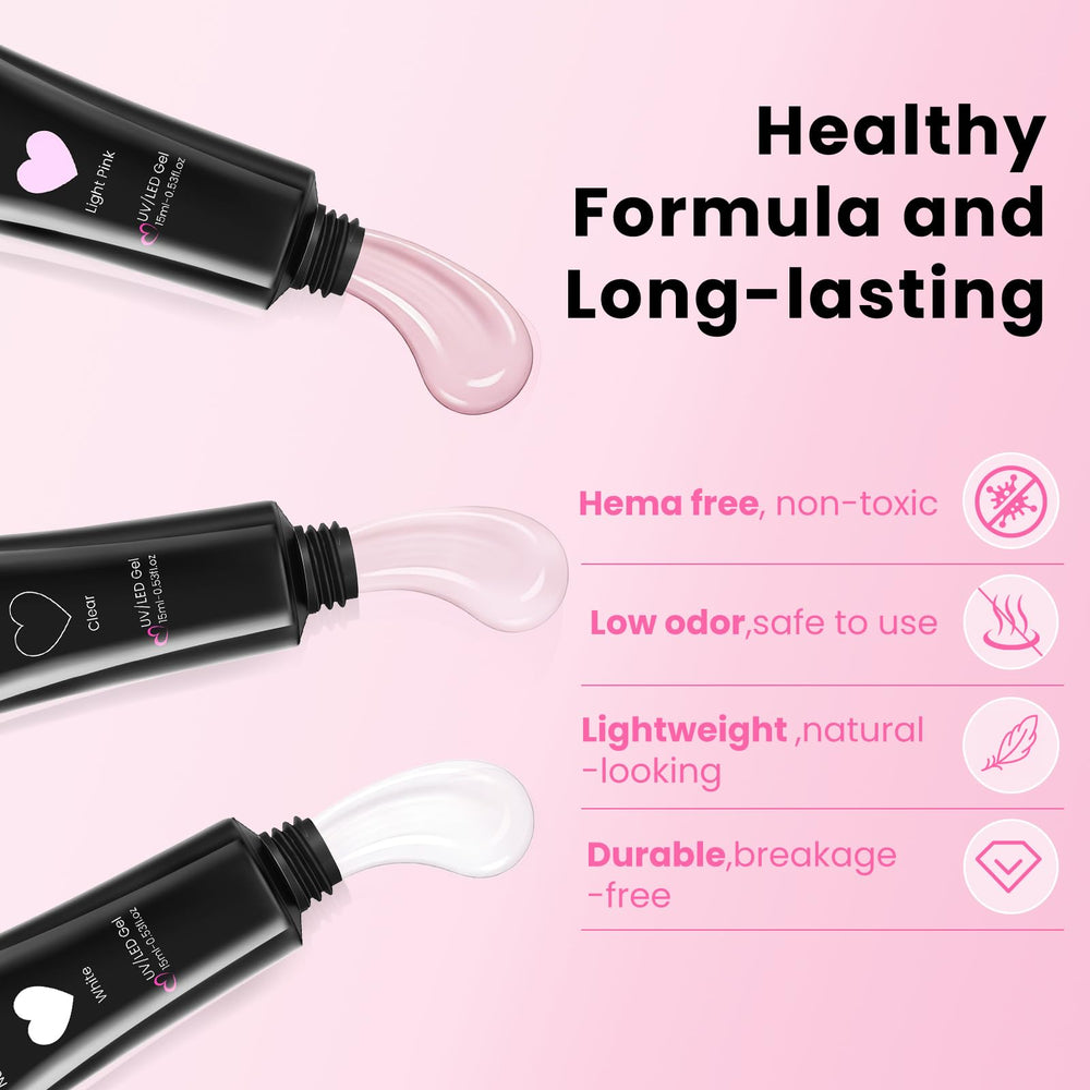 GlimightyX nail clip and dual forms for easy toe extensions