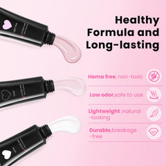 GlimightyX nail clip and dual forms for easy toe extensions