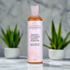 GLIMMER GODDESS nourishing plant based ingredients for refreshed skin after use.
