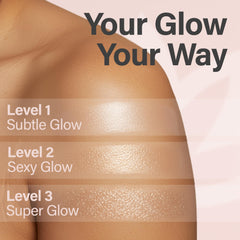 Glimmer Goddess Shimmer Body Butter application is fast and non-greasy for everyday use.