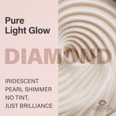 Glimmer Goddess Shimmer Body Butter diamond shimmer detail adds a soft, shimmering touch.