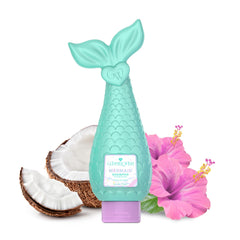 Glimmer Wish Mermaid Shampoo bottle with lavender pearl scent for gentle cleansing.