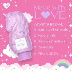 Glimmer Wish vegan sulfate-free formula safe for kids with sensitive skin