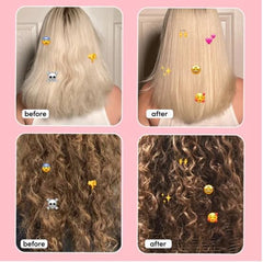 Glimmr hair mask packaging and eco-friendly vegan formula.