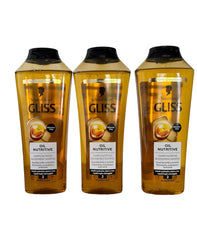 GLISS Hair Repair Shampoo on wet hair delivers soft shine without heaviness