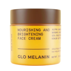Glo Melanin Nourishing Face Cream bottle with pump for daily hydration