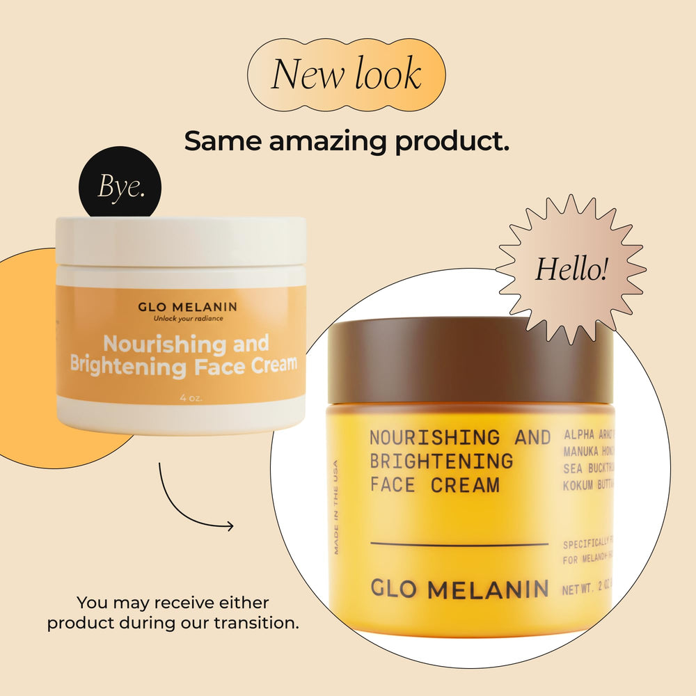 Glo Melanin Nourishing Face Cream enhances natural glow during morning routine