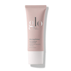 Glo Skin Beauty Blurring Primer ceramides bottle highlights pore-minimizing formula.