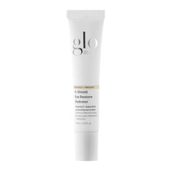Glo Skin Beauty C-Shield Eye Restore Hydrator bottle showing protective eye care benefits