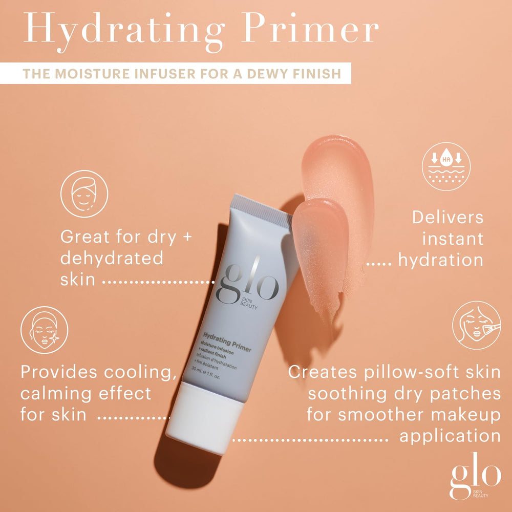 Texture swatch of Glo Skin Beauty Hydrating Primer showing smooth base