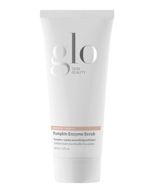 Glo Skin Beauty Pumpkin Enzyme Scrub bottle—gentle exfoliation for a refreshed complexion.