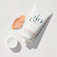 Glo Skin Beauty Pumpkin Enzyme Scrub packaging—pumpkin scent for at-home pampering.