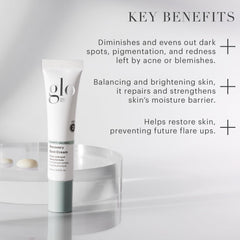 Glo Skin Beauty Recovery Spot Cream packaging shot emphasizes simple bottle design