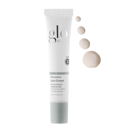 Glo Skin Beauty Recovery Spot Cream tube shows compact packaging for travel care