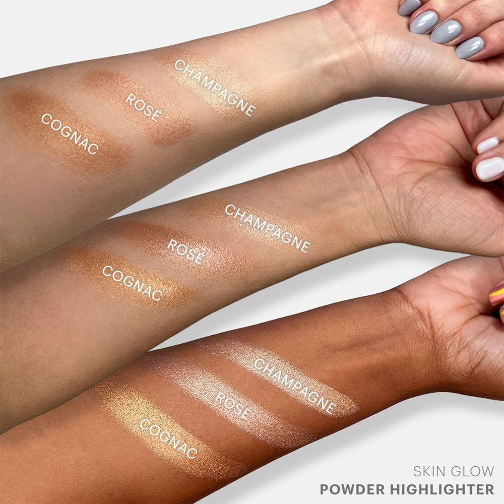 Glo Skin Beauty Skin Glow Powder Highlighter high points of face highlight.