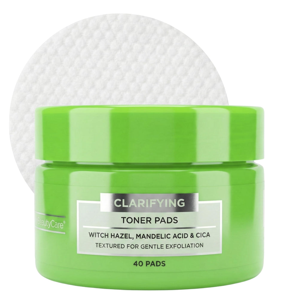 Global Beauty Care front packaging showing 40-count pads and benefits