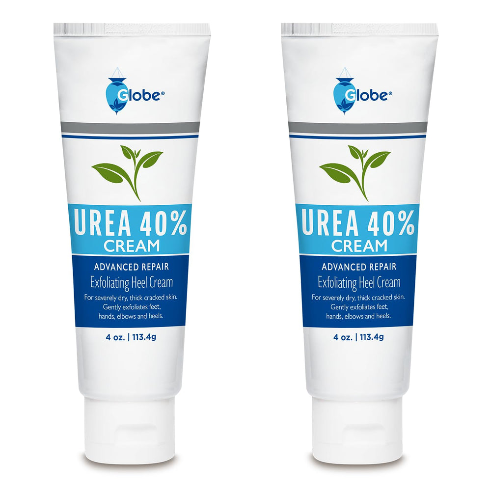 Globe Urea Cream 40% 2-pack tubes for intensive hydration.