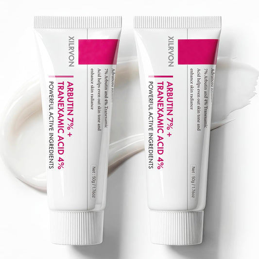 Glopink Arbutin 7% + TXA 4% cream bottle close-up for everyday skincare