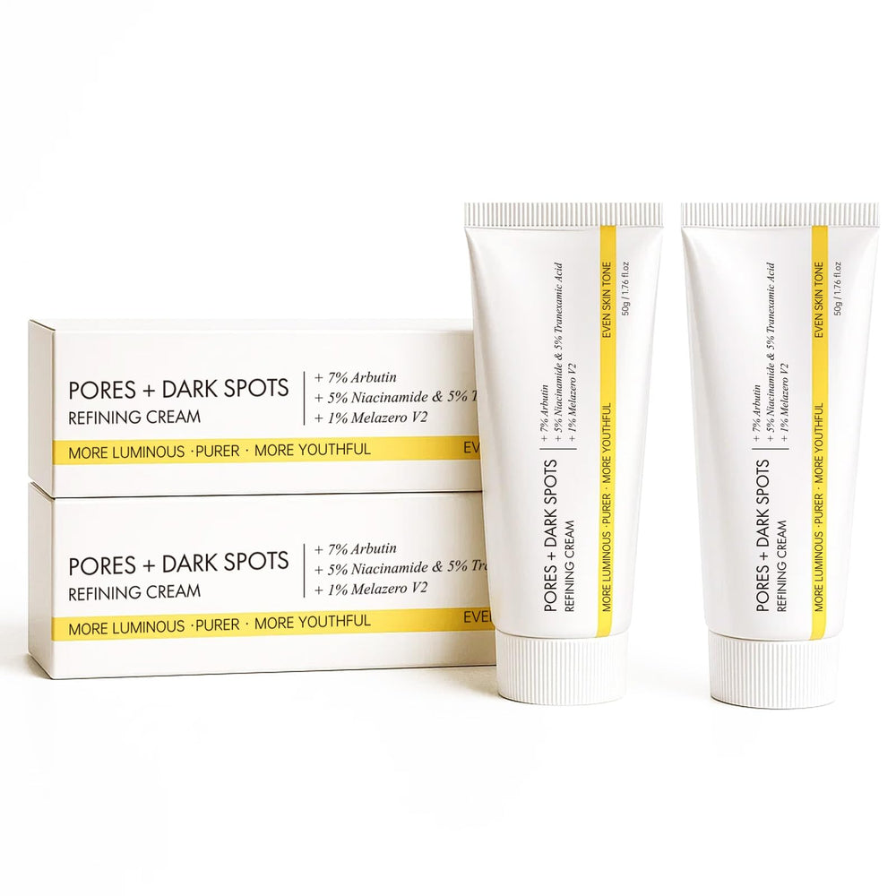 Glopink day and night routine layering concept for skincare