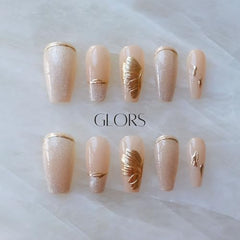 GLORS flower-dance design nails add elegant artistry for special occasions and daily glamour.