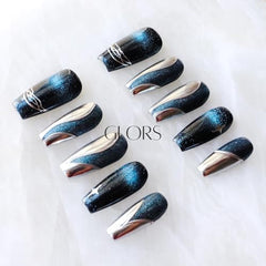 GLORS Purly ready-to-wear nails with adhesive tabs simplify DIY application.