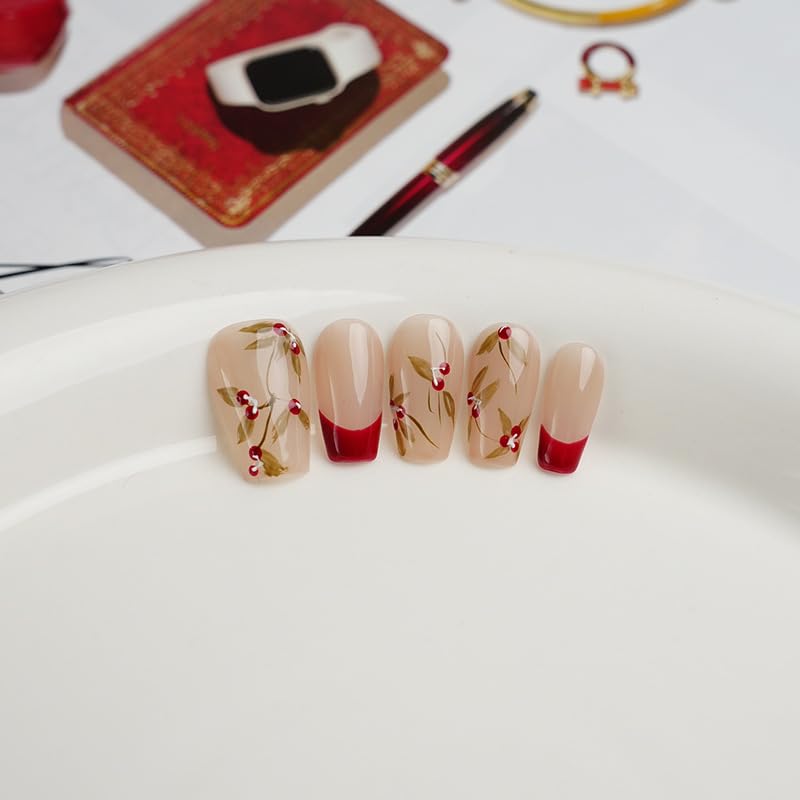 GLORS Purly medium ballerina nails offer sophisticated daily wear