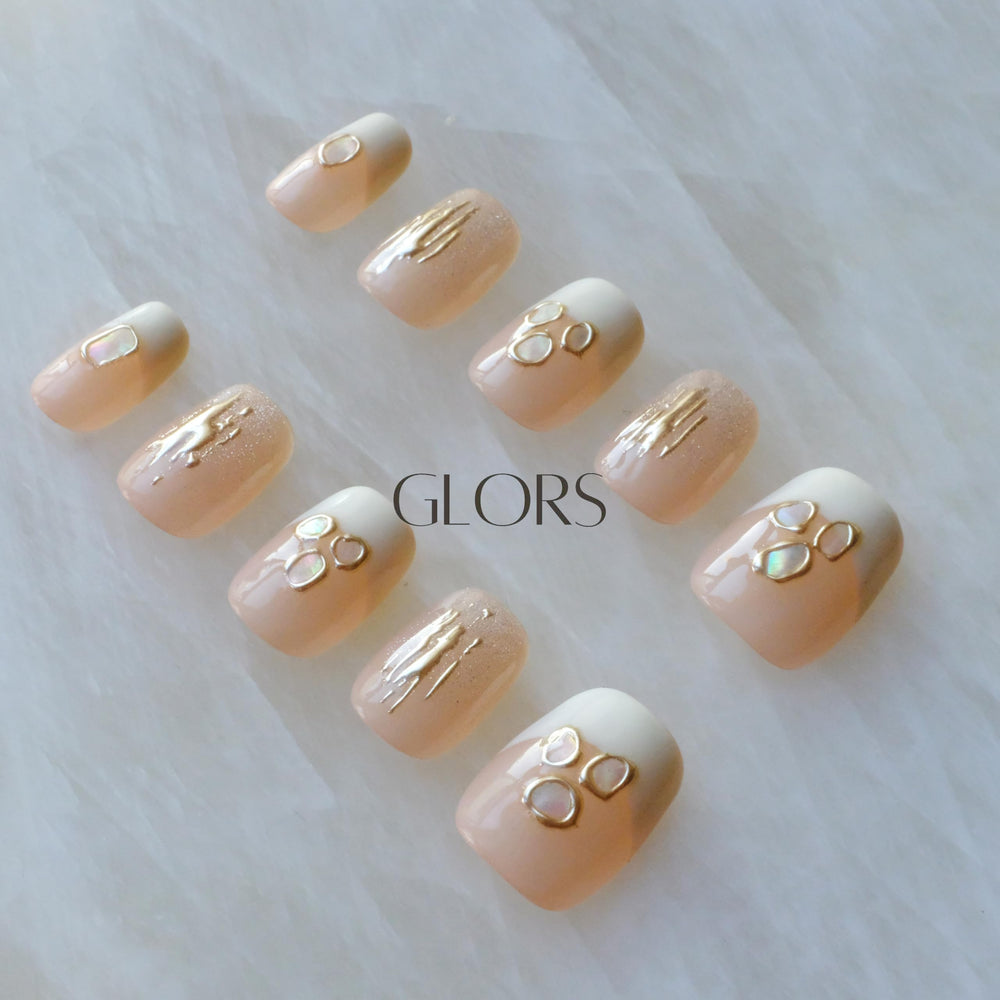 GLORS Short-square fit on natural nails for durable daily wear
