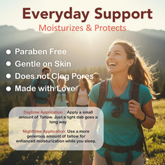 Glory Balm rosehip oil gold glow closeup emphasizes regeneration and elasticity support