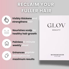 Glov Beauty sterile stamp heads ensure hygienic single-use applications.