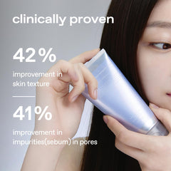 Glow Apple Enzyme Foaming Cleanser foam texture demonstrates rich cleansing foam.