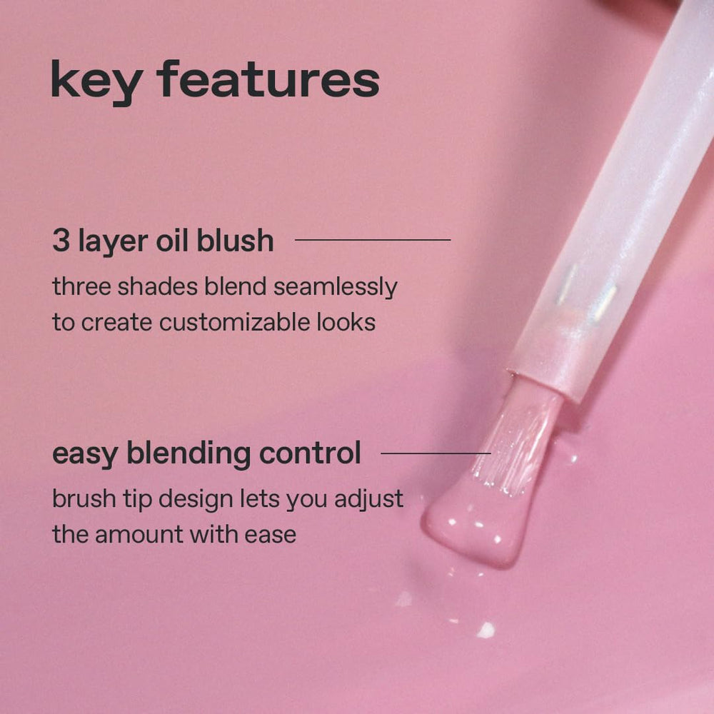 glow liquid blush high-fix film former helps wear all day