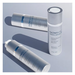 Texture swirl of Glowbiotics Calming Restorative Treatment highlighting hydrating, calming properties