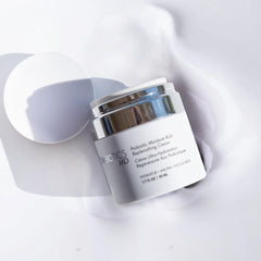 Glowbiotics packaging on vanity showcases glow-enhancing cream for morning routines