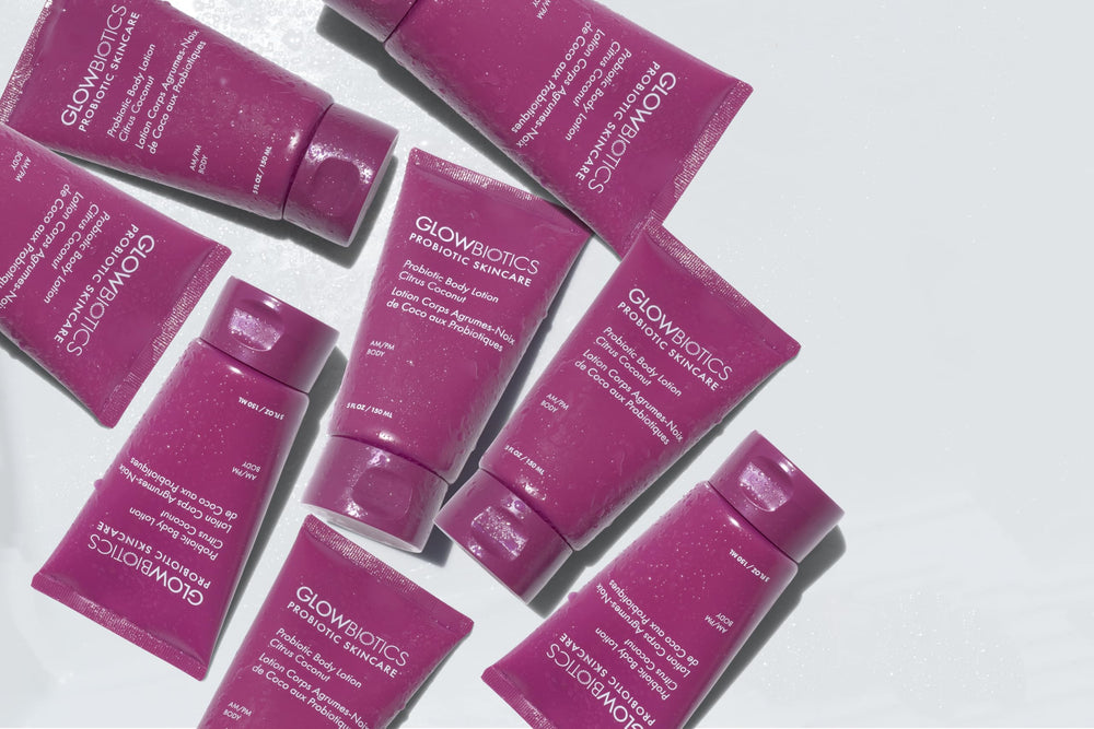 Glowbiotics probiotic bioactives help balance skin and support resilience.