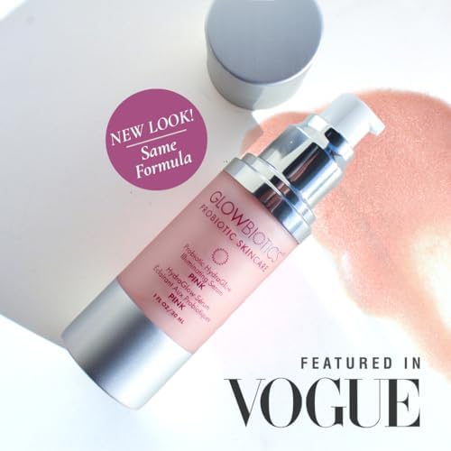 Glowbiotics HydraGlow packaging highlights probiotic formula and shimmer.