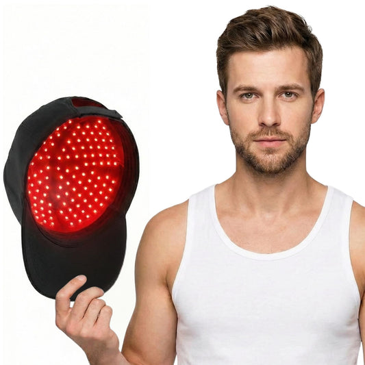 GlowFars red light cap wireless design for hands-free hair care anywhere