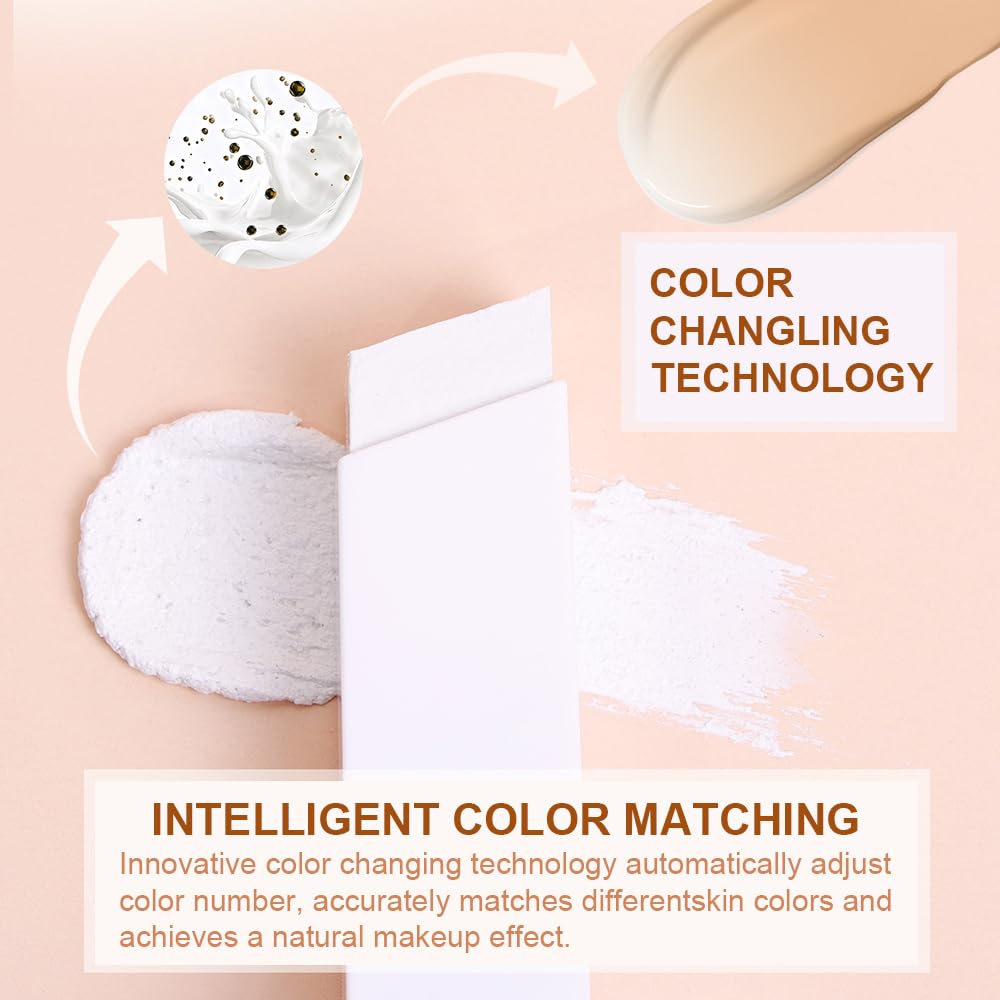 GLSFACE Color Changing Foundation Stick silk-like texture gliding on smoothly.
