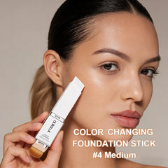 GLSFACE dual-ended brush close-up highlighting easy blending for an even complexion.