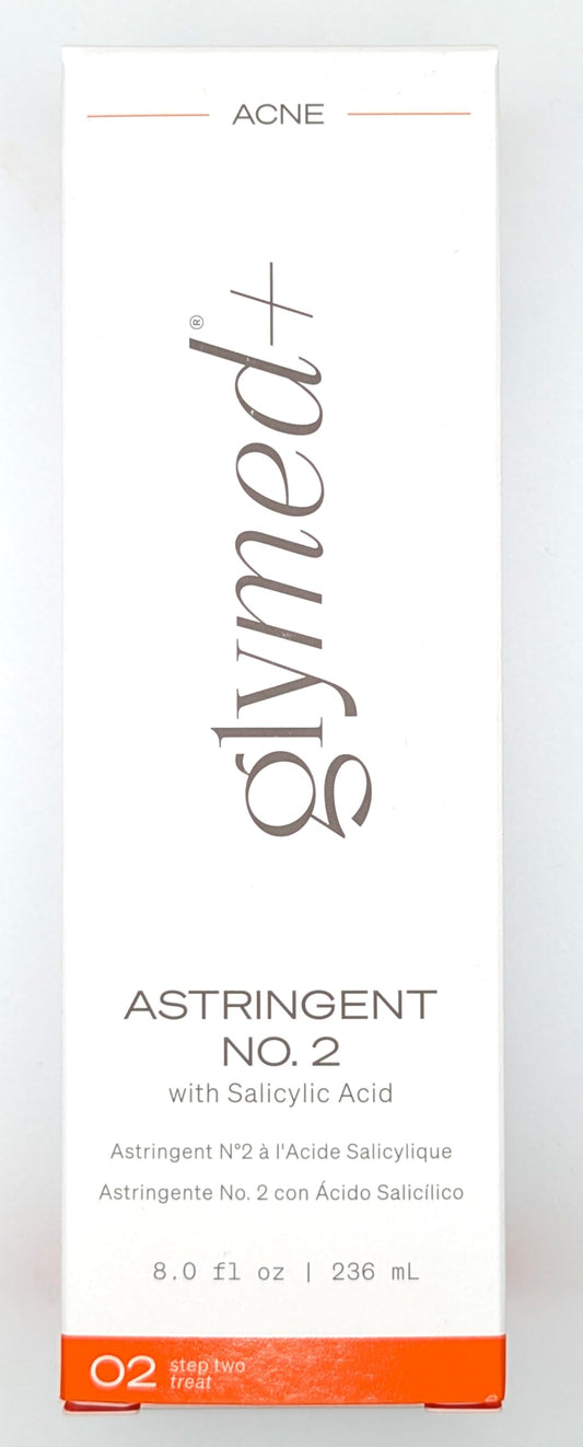 GlyMed Plus Serious Action Astringent No. 2 bottle for refreshing cleansing and acne care.