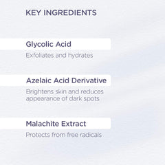 Hands applying GLYTONE toner to the face for a smoother texture