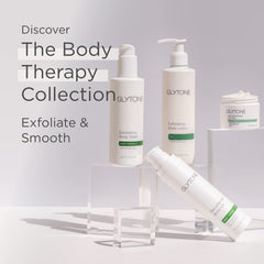 GLYTONE AHA+ Foot Cream packaging displays ingredients and usage guidance