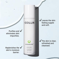 GM Collin Hydramucine Cleansing Milk texture swatch showing creamy emulsion for sensitive skin