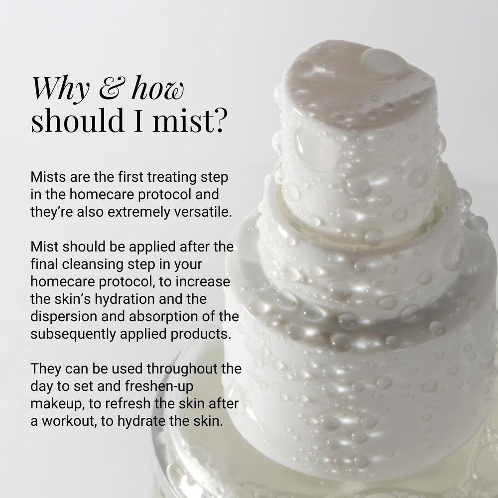 Compact Sensiderm Mist bottle with unscented hydration emphasis