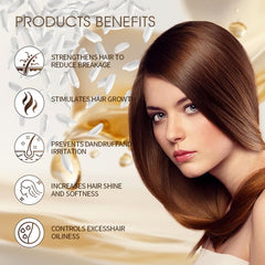 Gminds Rice Water Shampoo ingredients close-up, biotin and keratin included