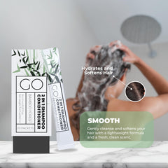 Go Essentials compact travel-size packaging – space-saving design for luggage