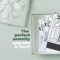 Go Essentials energy-efficient production note – eco-friendly travel toiletries