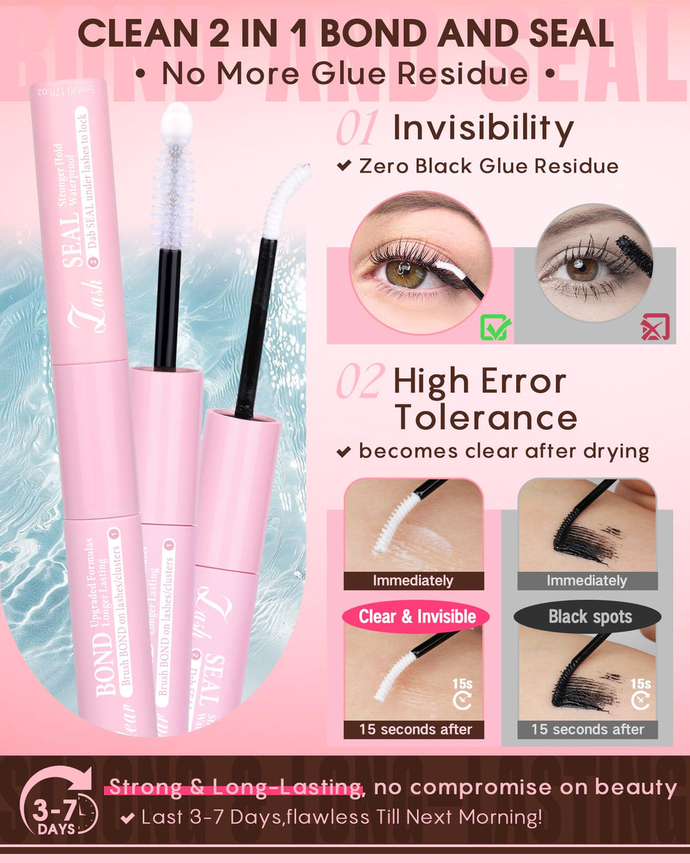 Goddvenus complete DIY lashes kit includes 216 natural clusters and tools
